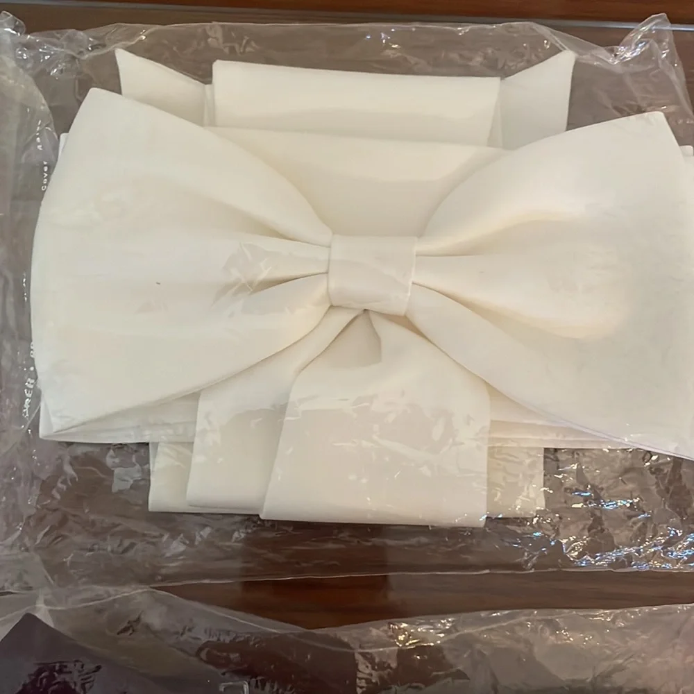 Satin New Flower Girl Sash with Bow adjustable size 2-12 Ivory, Navy or Eggplant